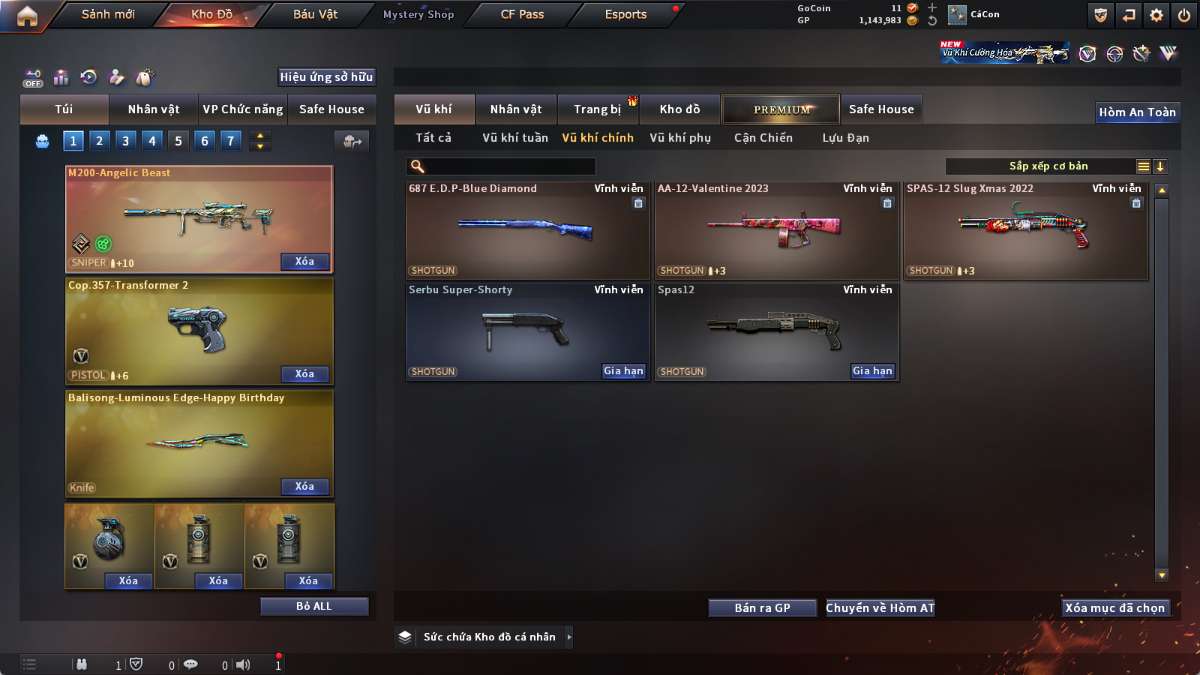 shop acc cf uy tin gia re